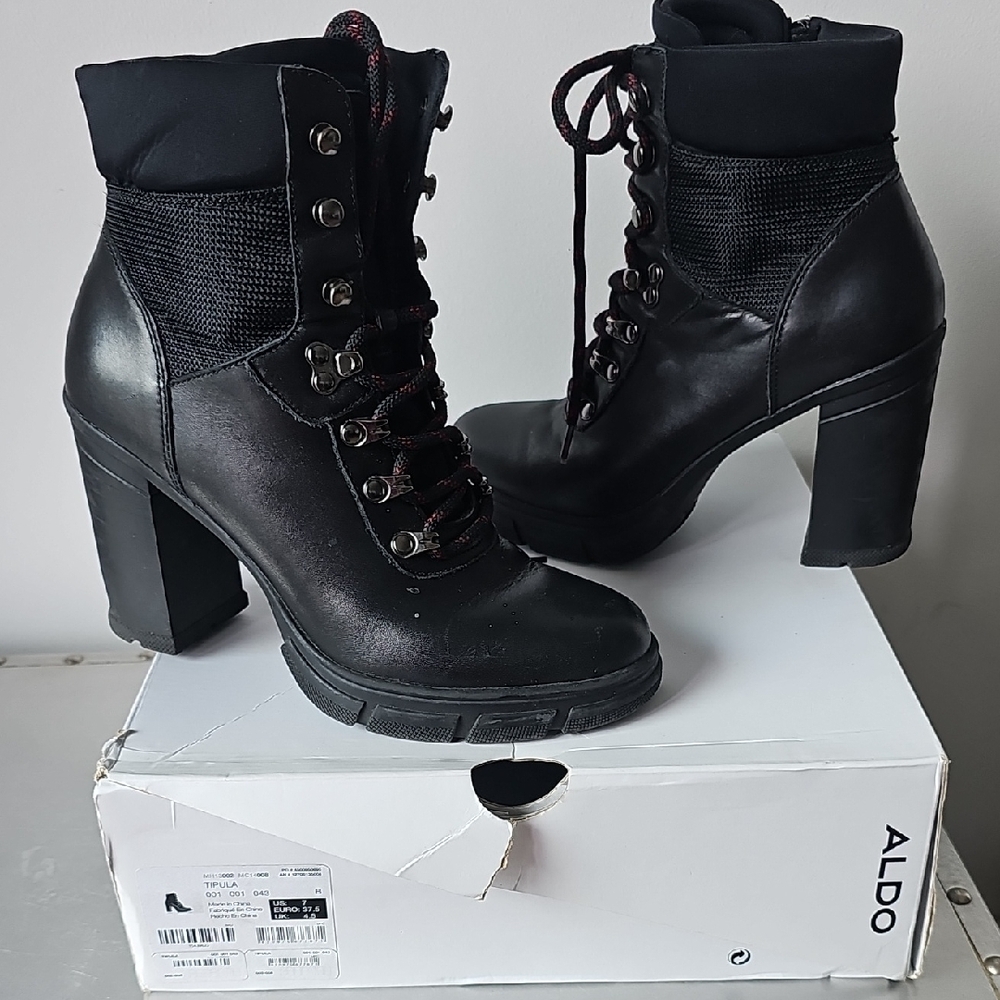 Aldo Women's Black Heeled Boots